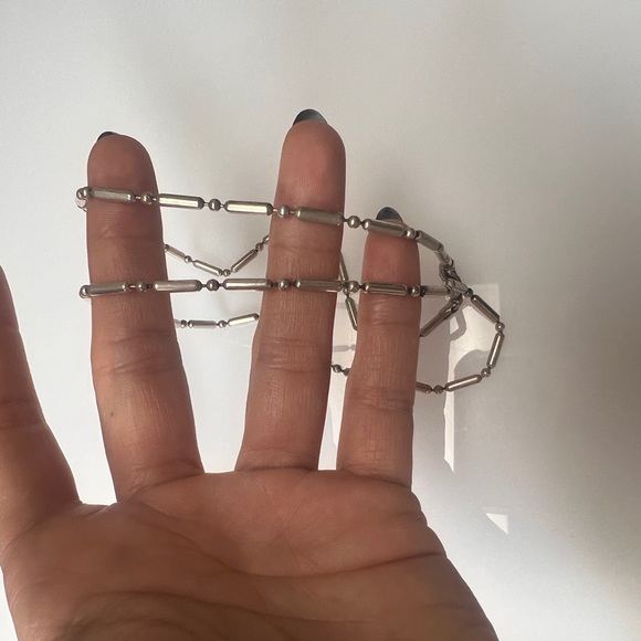 Vintage Chain Sterling Silver necklace 19” 925 - Picture 7 of 9